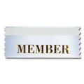 1-5/8"x4" Horizontal Stock Title Ribbon W/ Tape (Member)